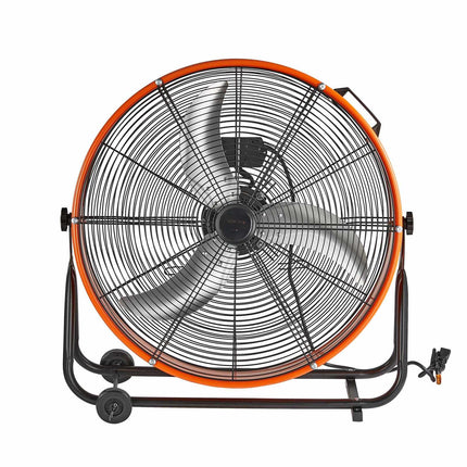24-Inch Industrial Drum Fan, 3-Speed 8700 CFM, 360 Tilt