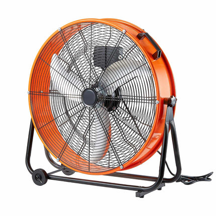 24-Inch Industrial Drum Fan, 3-Speed, 8700 CFM, Timer