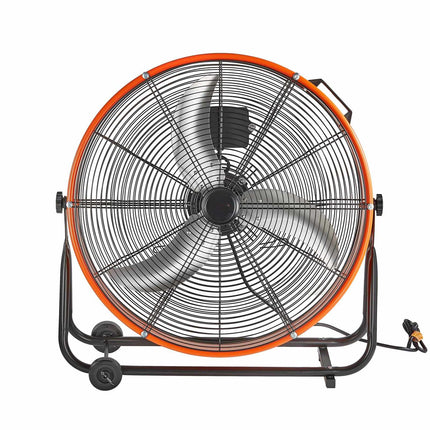 24-Inch Industrial Drum Fan, 3-Speed, 8700 CFM, Timer