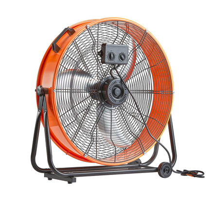 24-Inch Industrial Drum Fan, 3-Speed, 8700 CFM, Timer