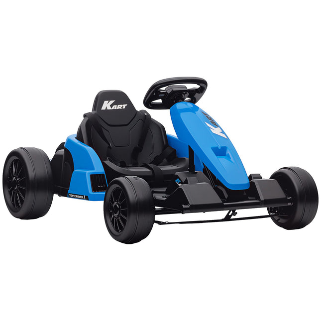 24V Electric Go-Kart, Drift Mode, Adjustable Seat, Ages 6-12