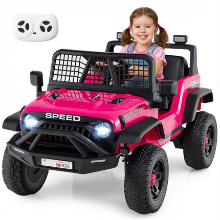 24V Electric Kids Car with Remote, Music, LED Lights