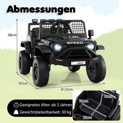 24V Electric Kids Car with Remote, Music, LED Lights