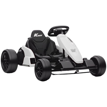 24V Electric Kids Go-Kart with Drift Function, Adjustable Seat