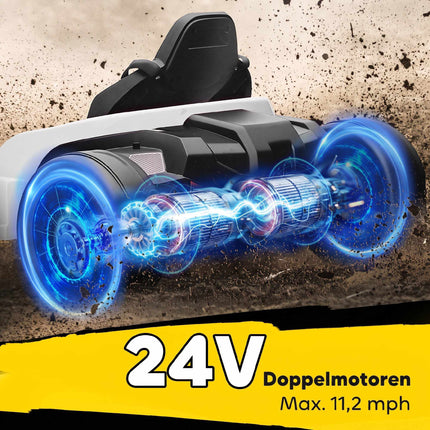 24V Electric Kids Go-Kart with Drift Function, Adjustable Seat