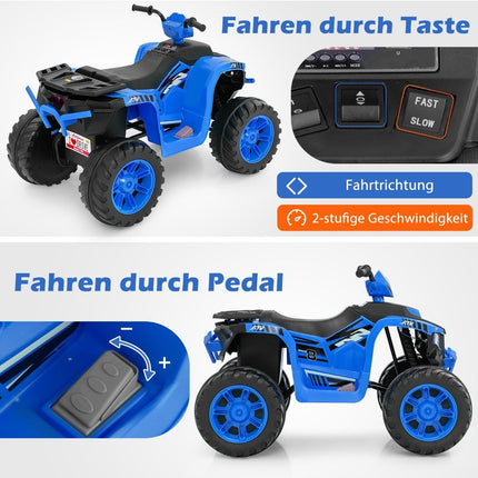24V Electric Kids Quad Electric Quad with Wireless Connection Electric Quad Blue