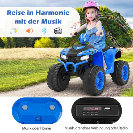 24V Electric Kids Quad Electric Quad with Wireless Connection Electric Quad Blue