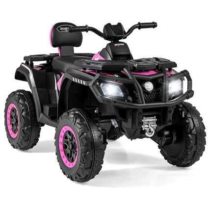 24V Kids ATV, 2-Seater Electric Quad with 4 Motors
