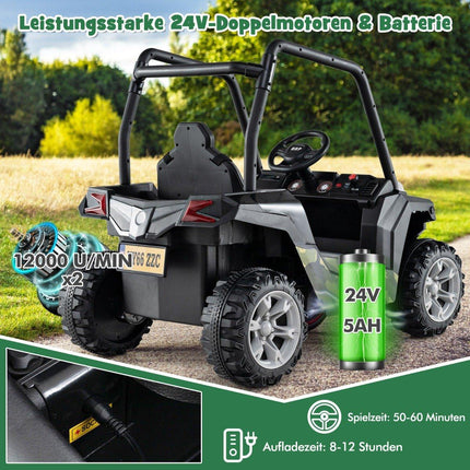 24V Kids Electric Ride-On UTV with Remote Control