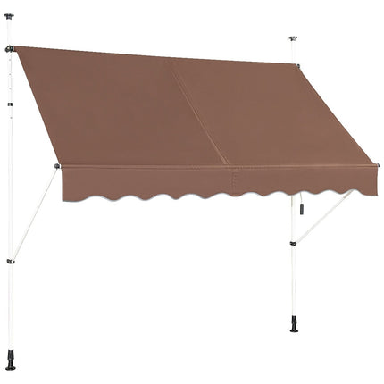 250 cm Adjustable UV-Resistant Awning for Balcony