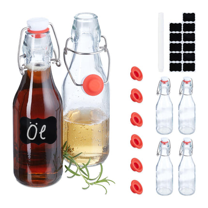250 ml beaker with clamp lid in 6-pack