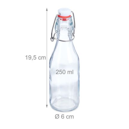 250 ml beaker with clamp lid in 6-pack