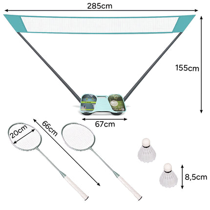 25515 badminton set in case