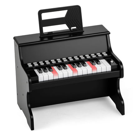 25-Key Kids Digital Piano, Adjustable Speed, Black