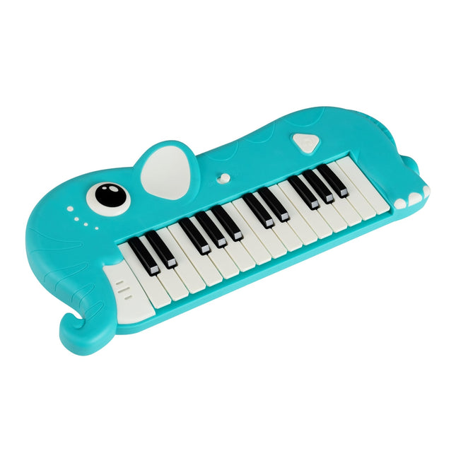 25-Key Kids Digital Piano with Music & Lights, Blue