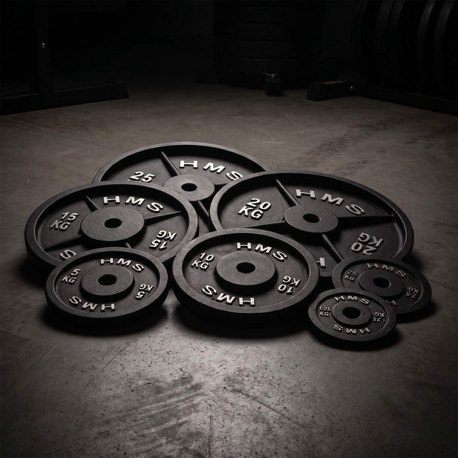 25 Kg Cast Iron Weight Plate, 31 mm Hole, Black