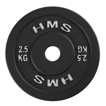 2.5 Kg Cast Iron Weight Plate, Black, 31 mm Hole