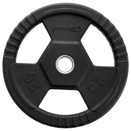 25 kg Olympic Weight Plate, Black