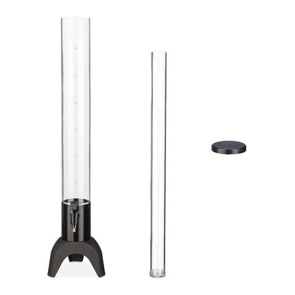 2.5 liter beer column with tap