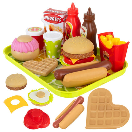 26-Piece Fast Food Toy Set for Creative Play