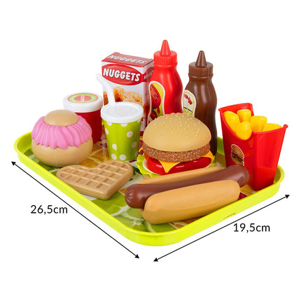 26-Piece Fast Food Toy Set for Creative Play