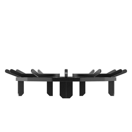 27-Inch Fireplace Log Grate, 6-Leg Powder-Coated Steel