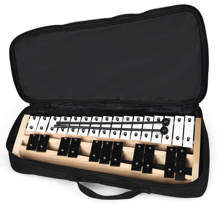 27 Note Xylophone with 2 Mallets & Carrying Bag Glockenspiel Hand Percussion Percussion
