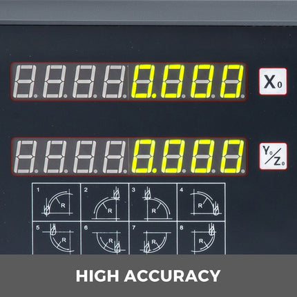 2-Axis Digital Readout DRO, TTL Input, 0.05–2 µm