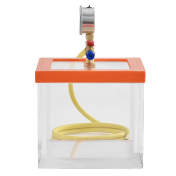 2 Gallon Acrylic Vacuum Degassing Chamber, -29 inHg