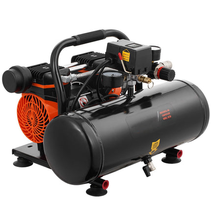 2 Gallon Oil-Free Air Compressor, 1HP 120 PSI Quiet