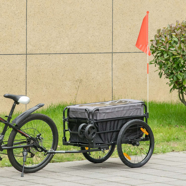 2-in-1 bicycle trailer with 20" tires, 40 kg capacity