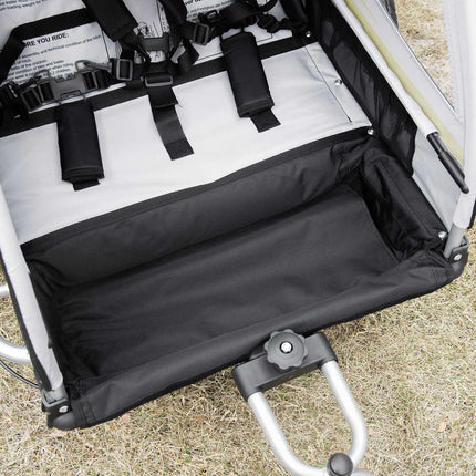 2-in-1 children's bicycle stroller, 360° rotating, fits 2 children