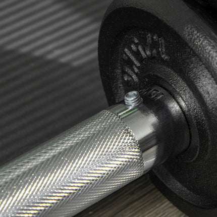 Adjustable 30 kg dumbbell set with 12 weight plates