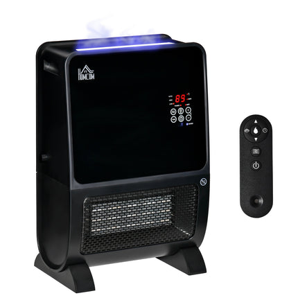 Electric 2-in-1 fan heater and humidifier, remote control, 2000W