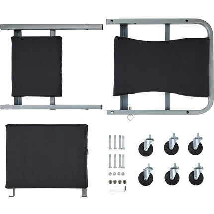 2-In-1 Mechanic Creeper Seat-Stool, 300 lb, 6 Wheels