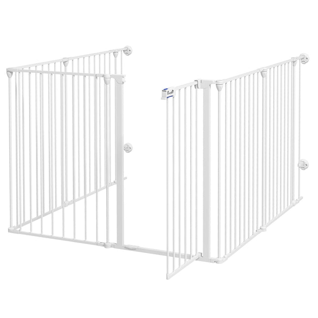 Foldable 2-in-1 puppy playpen, 6 panels, medium dogs
