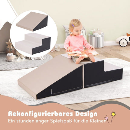 2 PCS. Children's foam building blocks for running around &amp; Climbing Soft Building Blocks Giant Building Blocks Black