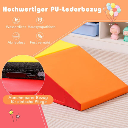2 PCS. Children's foam building blocks for running around &amp; Climbing soft building blocks giant building blocks red