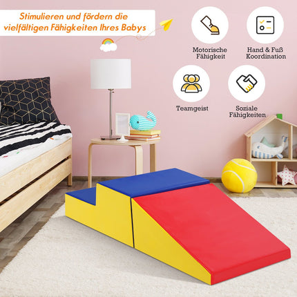 2PCS. Soft building blocks, giant building blocks, large building blocks, building blocks, foam building blocks, red and blue