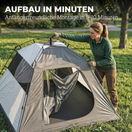 2-Person Dome Tent, Waterproof, 2 Doors, Easy Setup