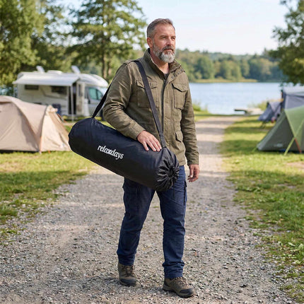 2-Person Folding Camping Chair, Padded, Carry Bag