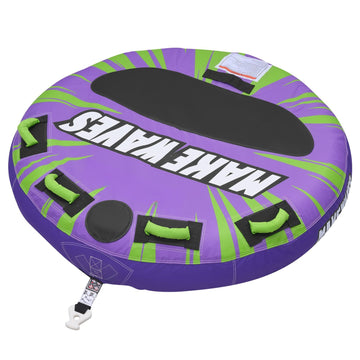 2-Person Towable Tube for Boating, 340 lb, Nylon Cover