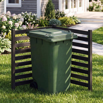 2-Piece Cedar Garden Fence Set with Metal Posts, 98x107 cm