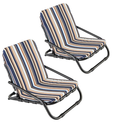 2-Piece Folding Beach Chairs, Quick-Dry Cotton