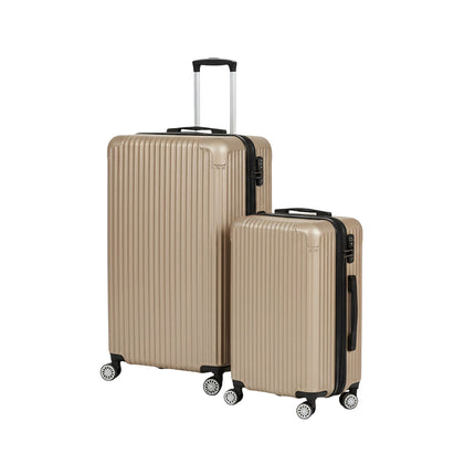 2-Piece Hard-Shell Luggage Set with 360 Wheels