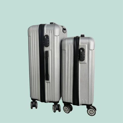 2-Piece Hard-Shell Luggage Set with 360 Wheels