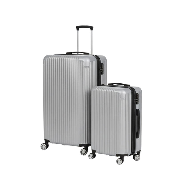 2-Piece Hard-Shell Luggage Set with 360 Wheels