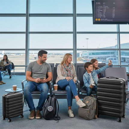 2-Piece Hard-Shell Luggage Set with Wheels