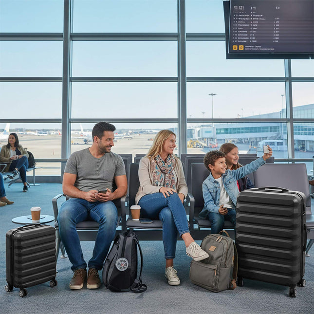 2-Piece Hard-Shell Luggage Set with Wheels