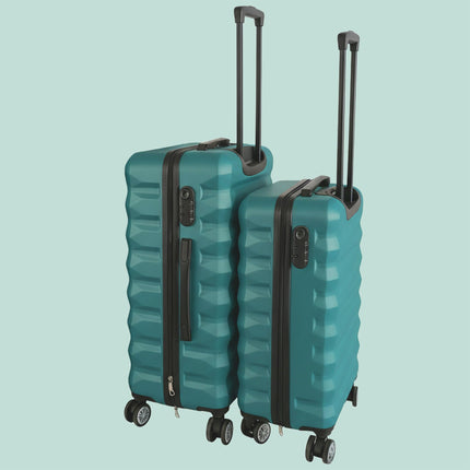2-Piece Hard-Shell Luggage Set with Wheels